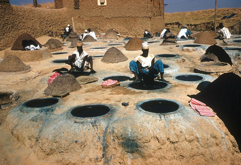 Hausa men at indigo dye pits, Kano, Nigeria 1017672847069474601