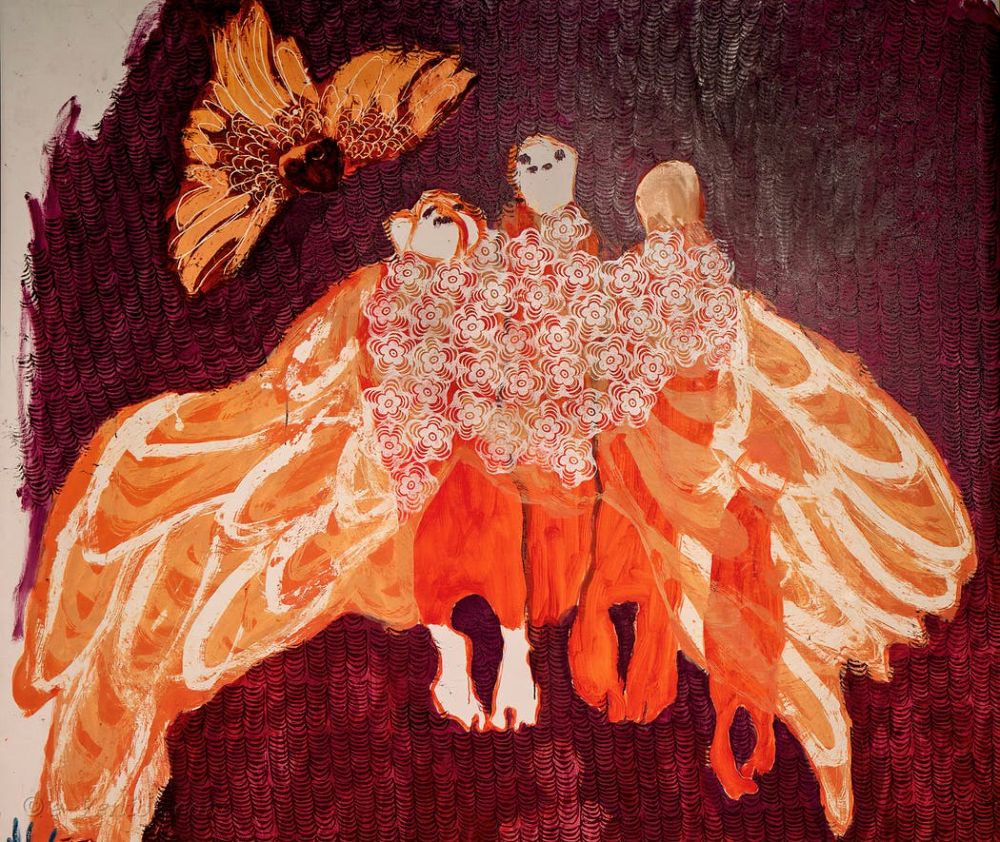 Portia Zvavahera, Owls, Fallen People, Uplifted Biennale Art 1017672847065683968