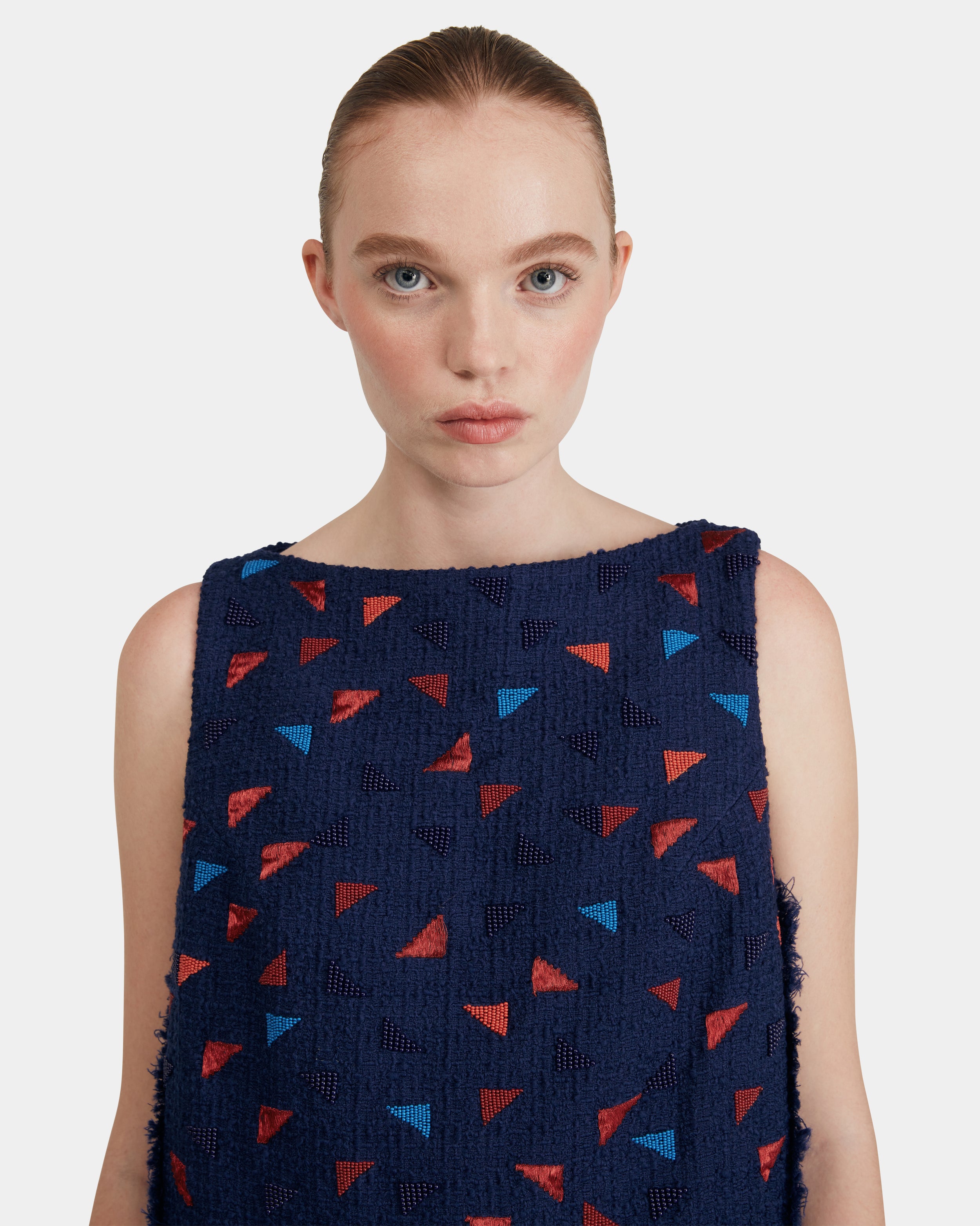 Mini Wool Bouclé Dress