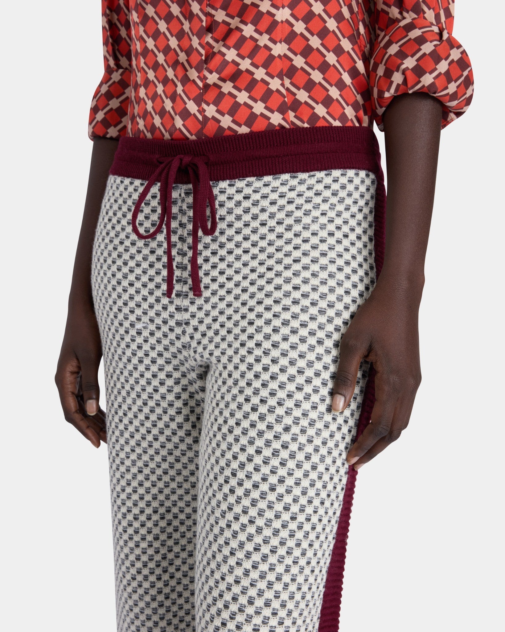 Wide Leg Graphic Trousers