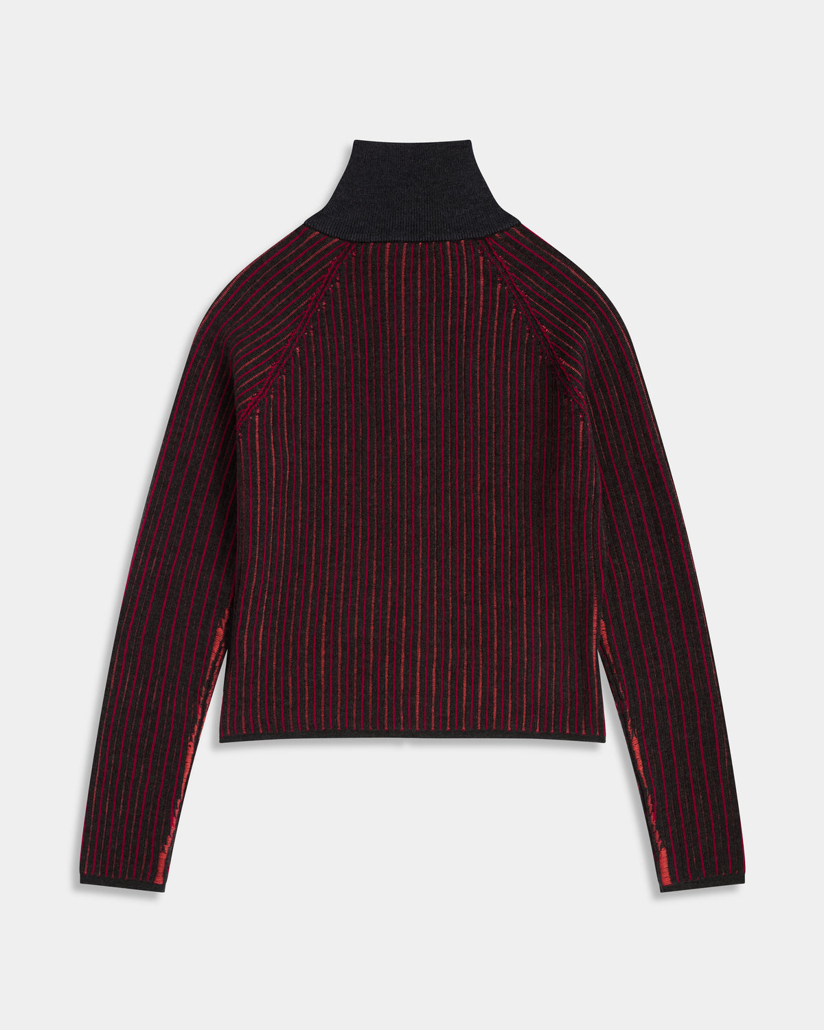 STRIPED CARDIGAN WITH ZIP