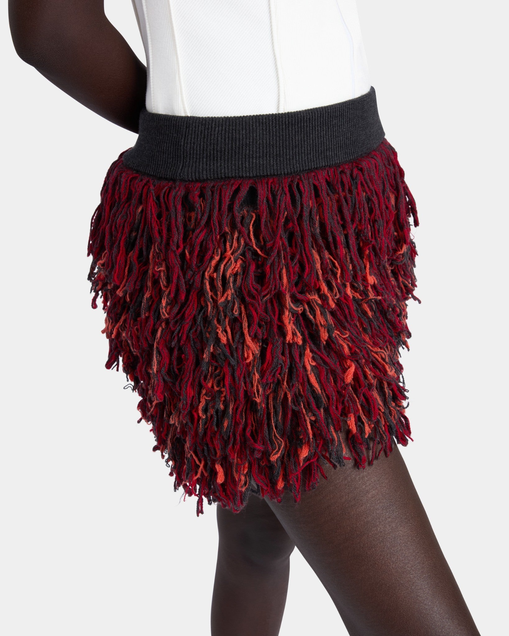 MINI SKIRT WITH FRINGES