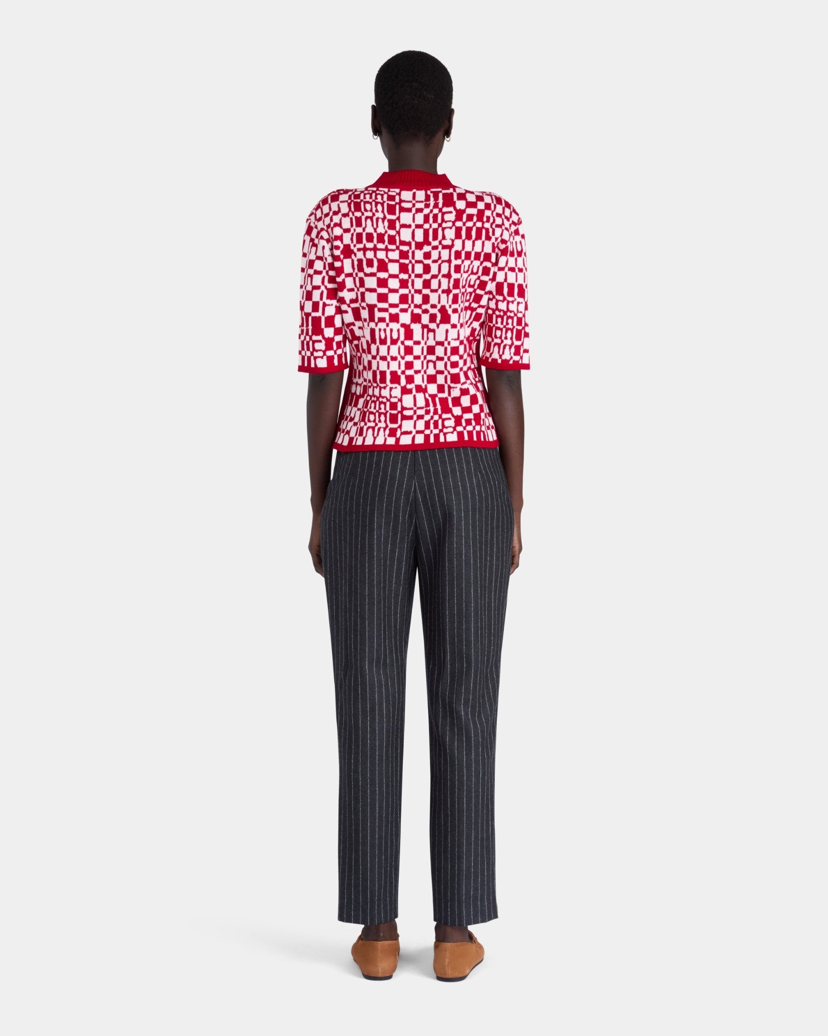 SHORT SLEEVE JACQUARD TEE