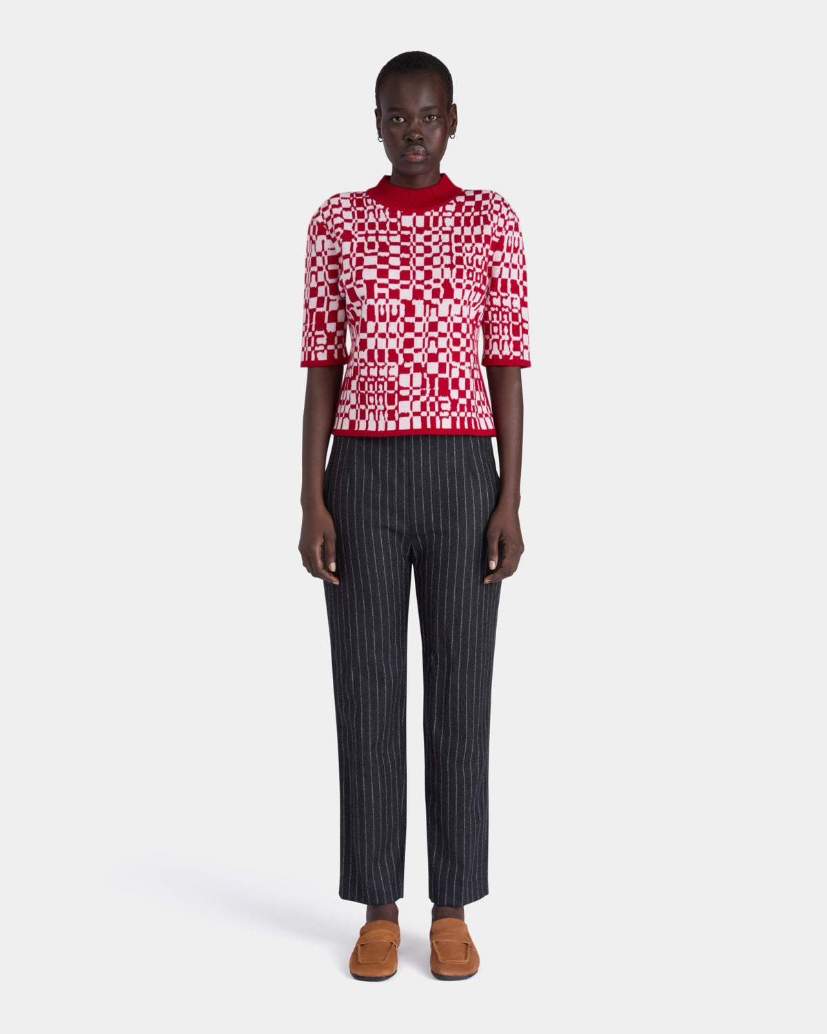 SHORT SLEEVE JACQUARD TEE