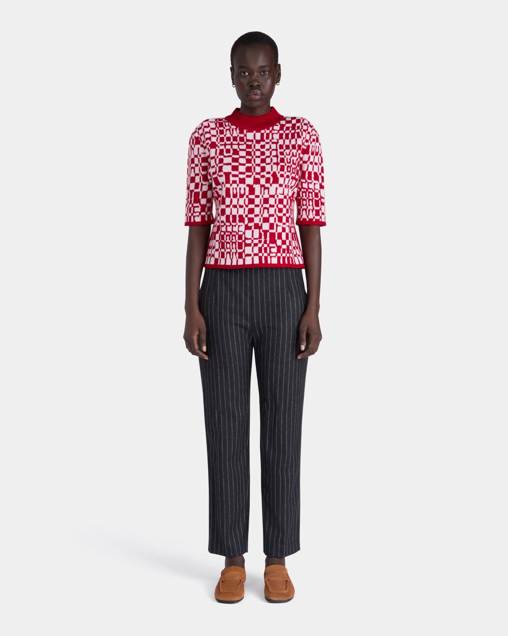 SHORT SLEEVE JACQUARD TEE