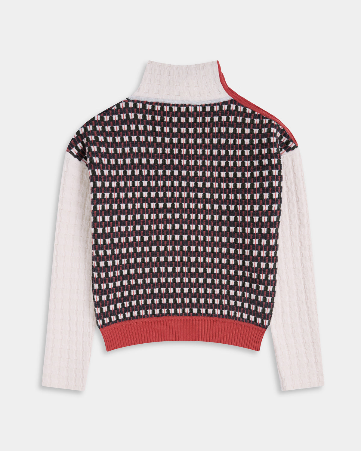 GRAPHIC TURTLENECK SWEATER