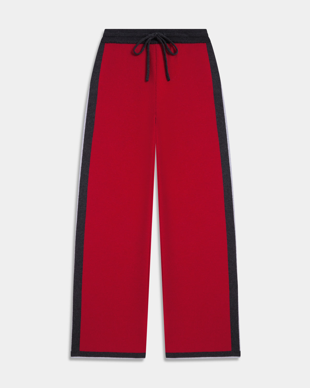 WIDE LEG RED TROUSERS