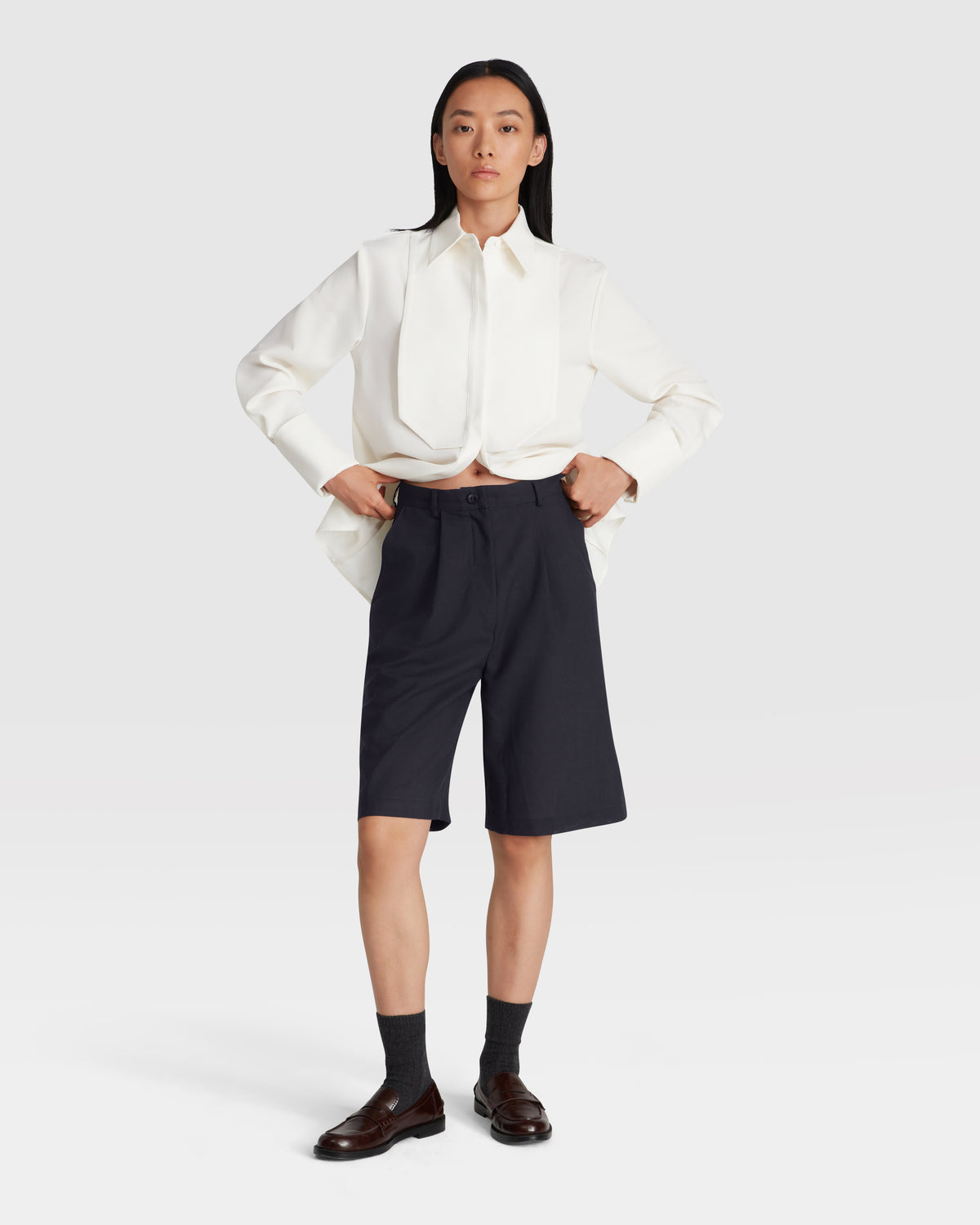 Wool Bib Shirt