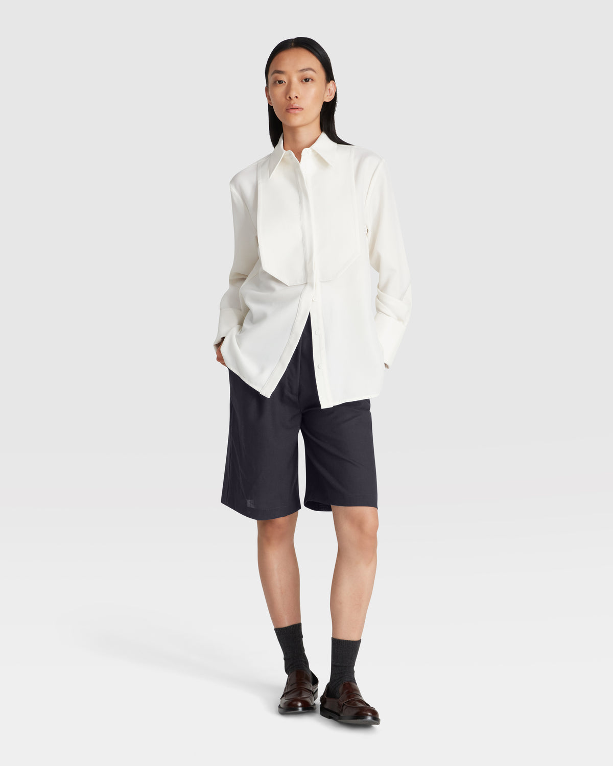 Wool Bib Shirt