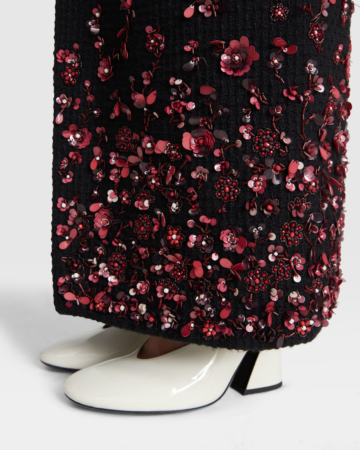 Bouclé Overlap Skirt