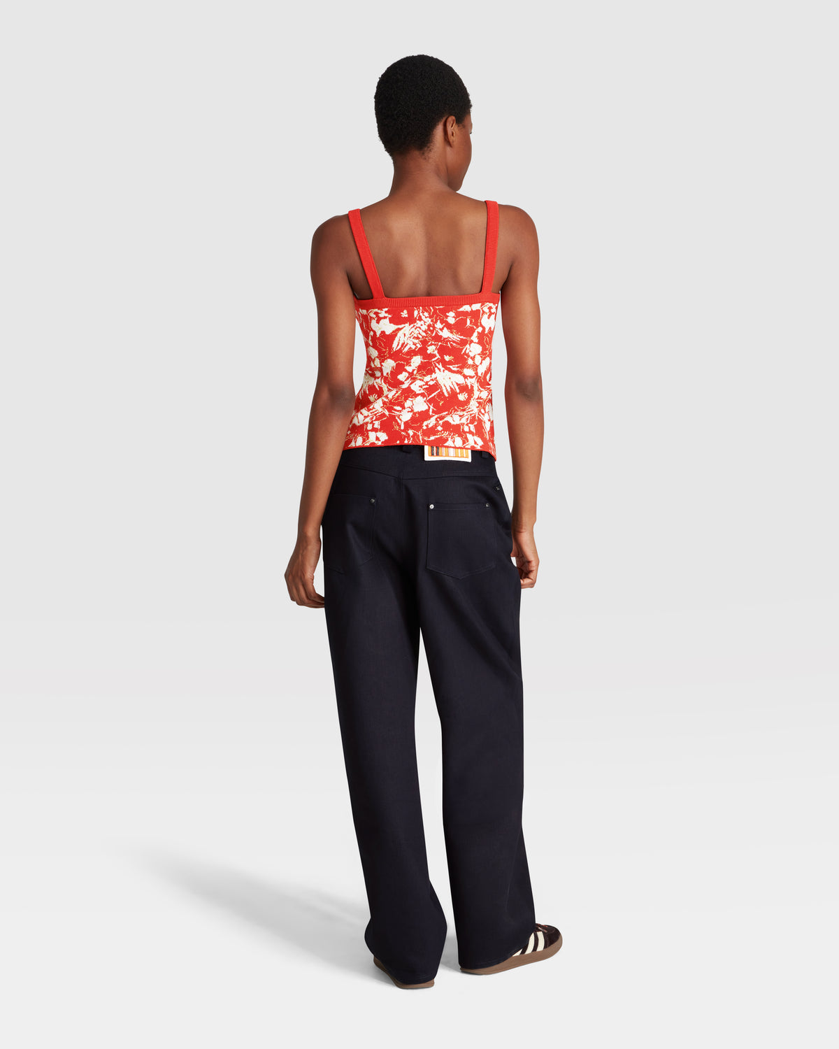 KNITTED JACQUARD CAMISOLE