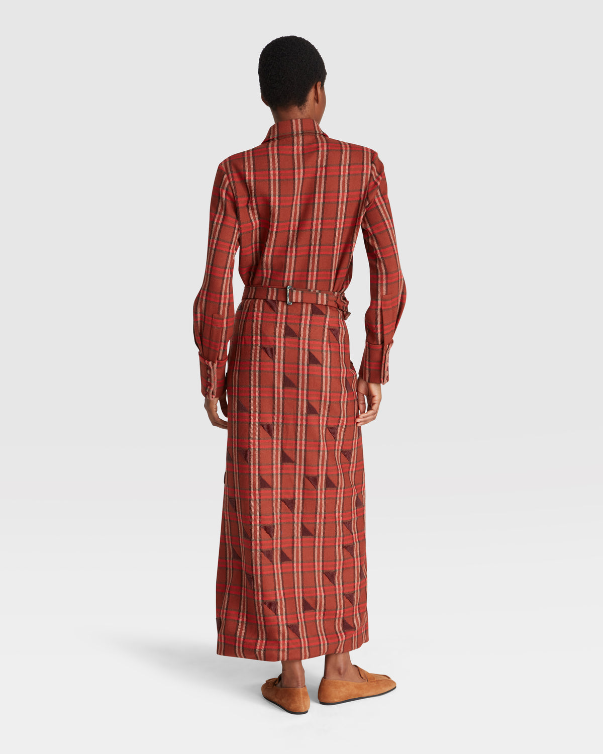 Embroidered Overlap Skirt