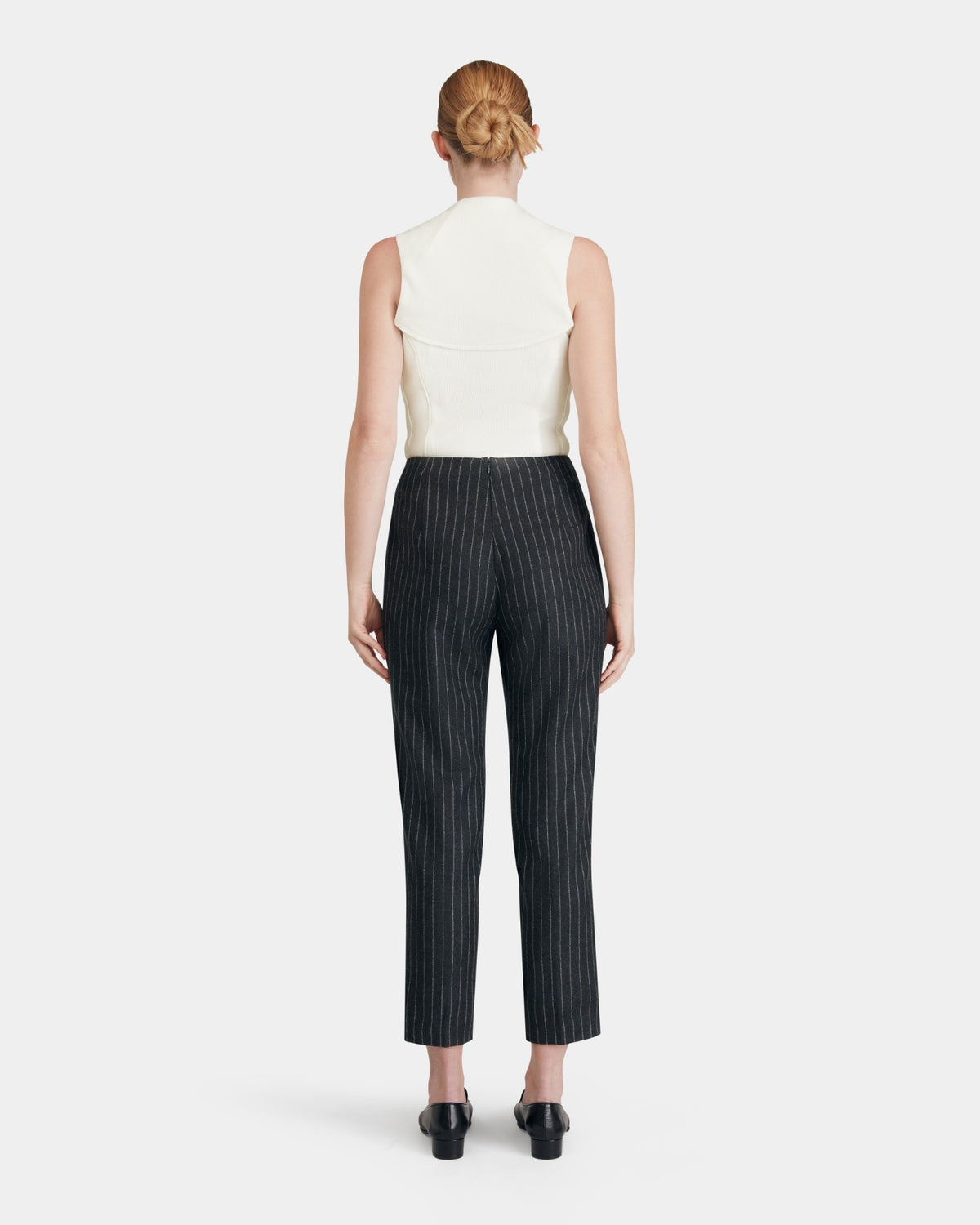Pinstripe Wool Trouser