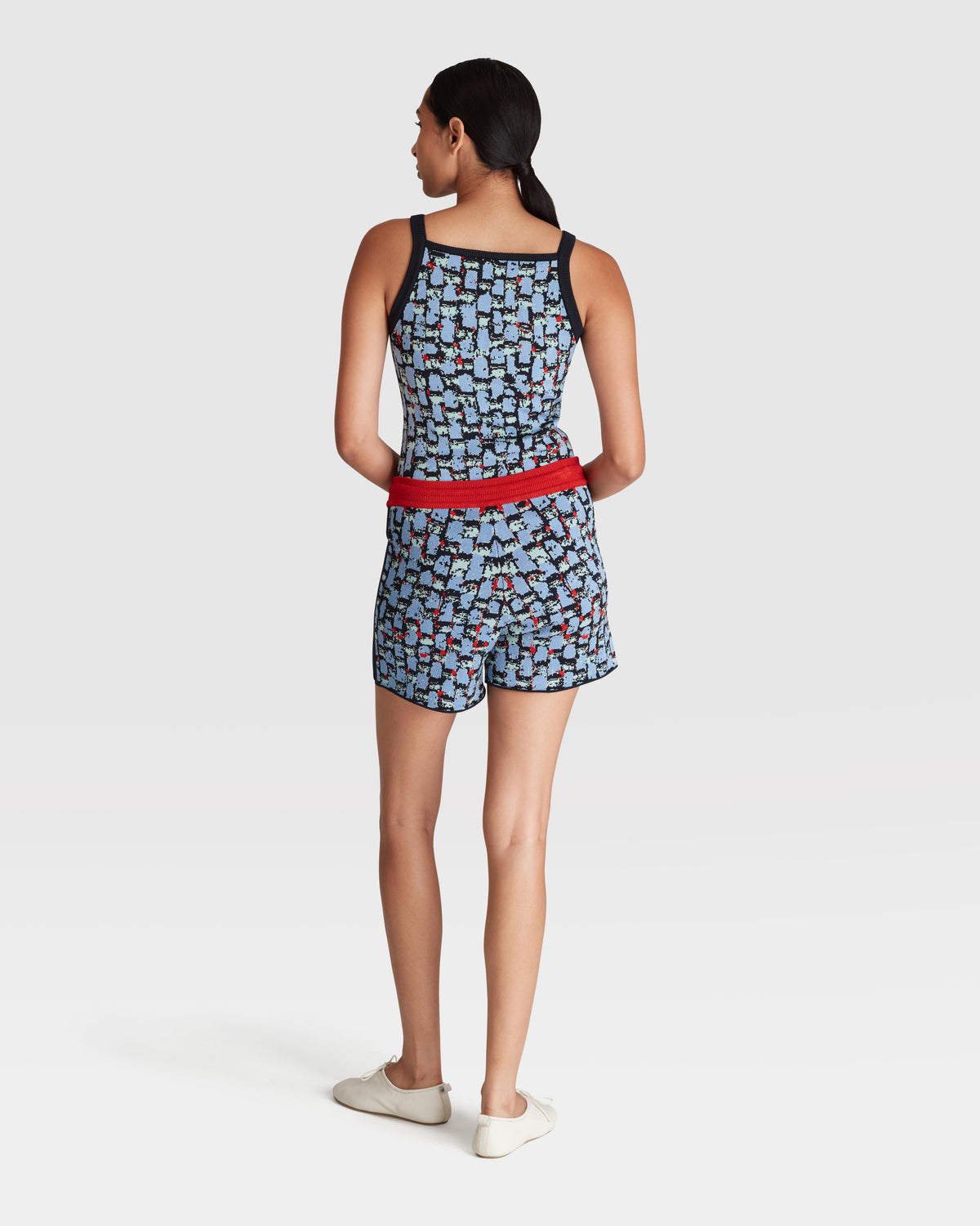 Knitted Jacquard Shorts