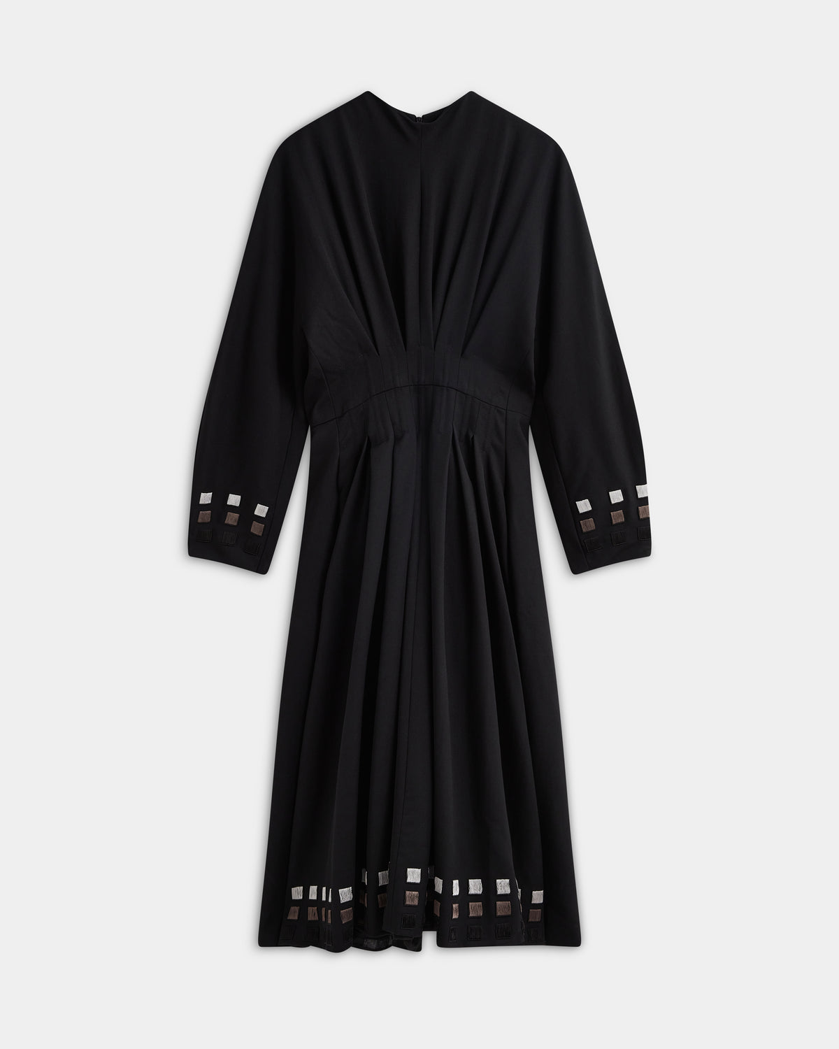 Wool Corset-Detail Dress