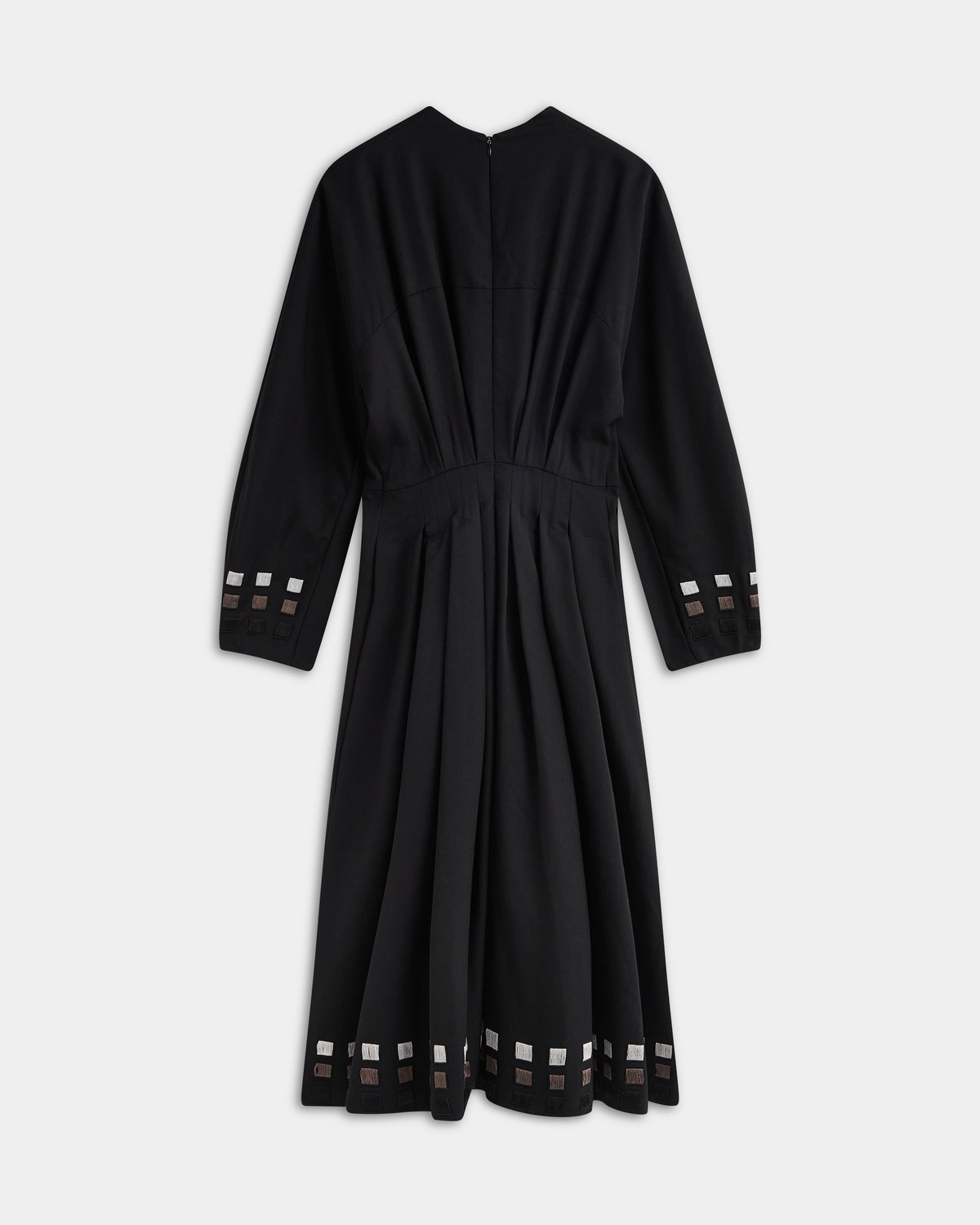 Wool Corset-Detail Dress