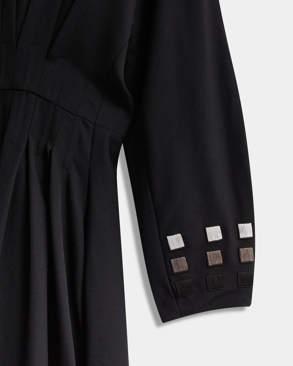Wool Corset-Detail Dress