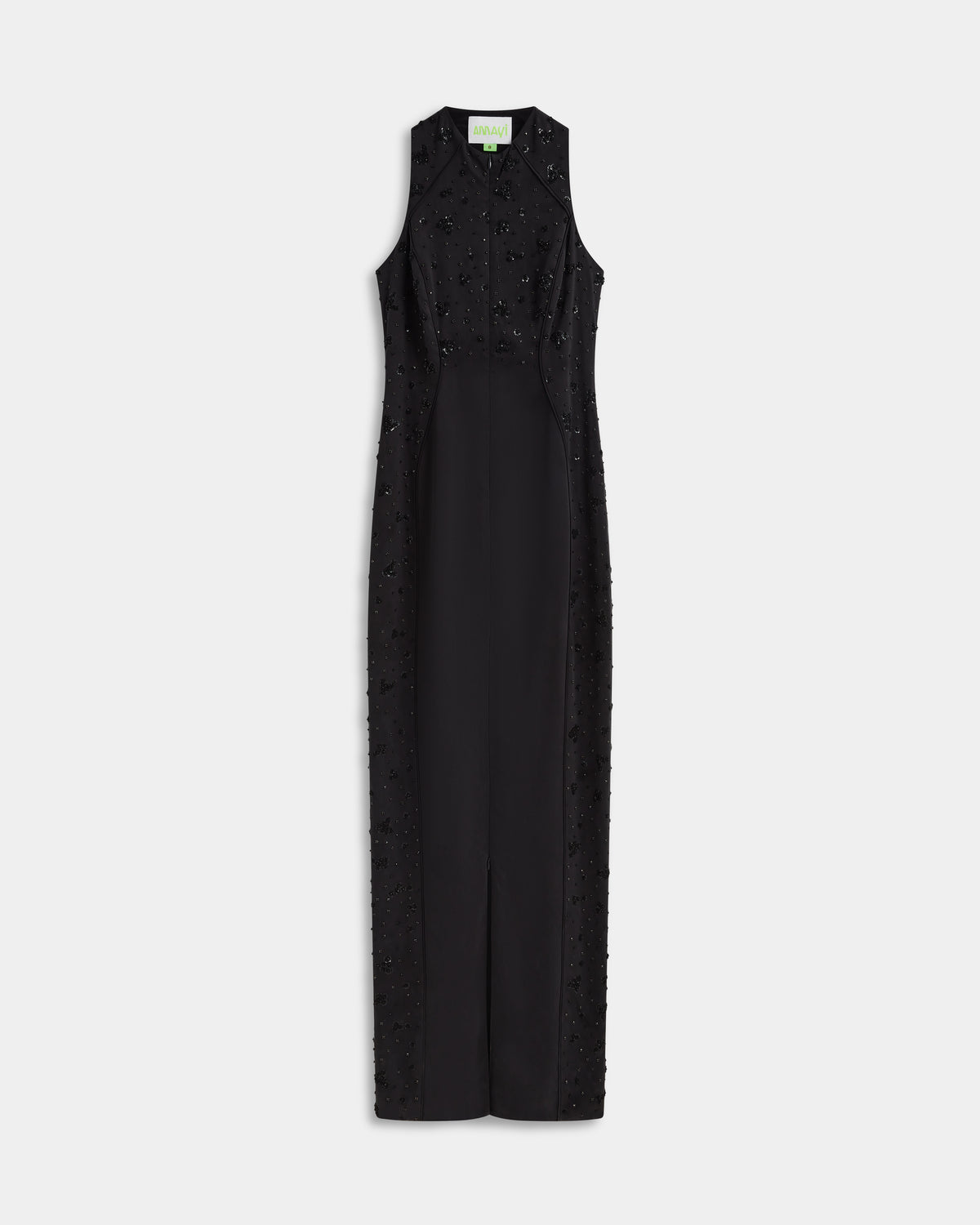 Embellished Silk Dress