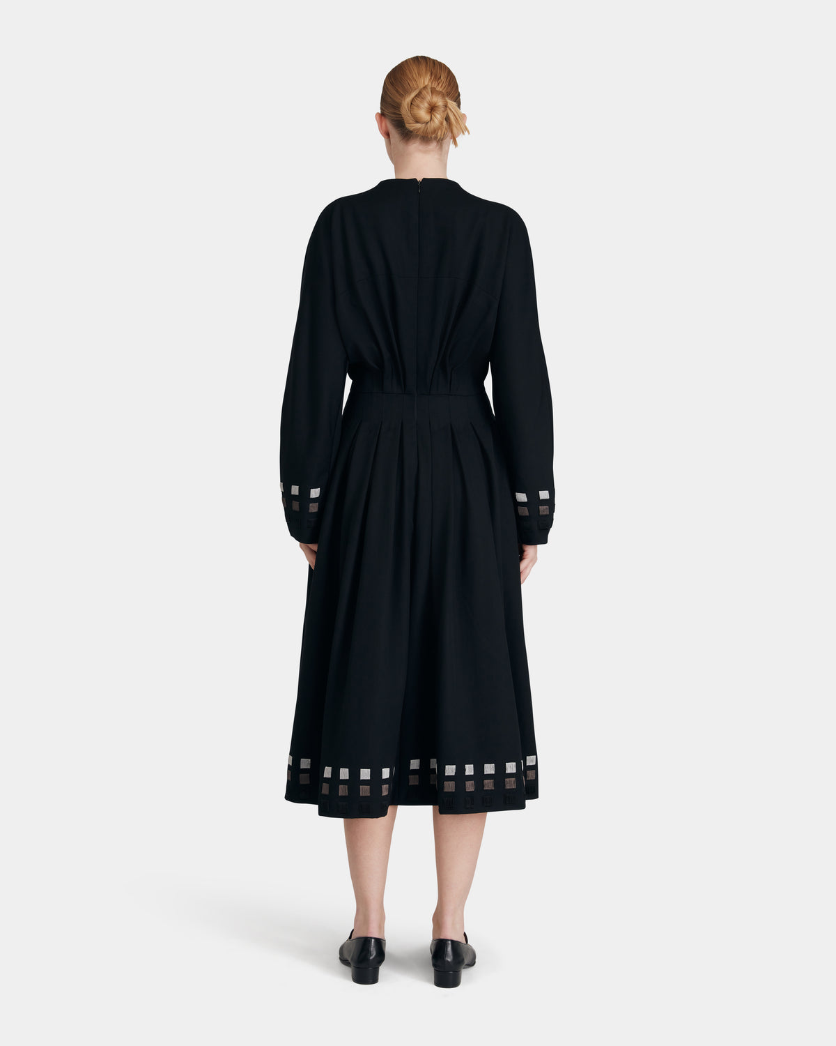 Wool Corset-Detail Dress