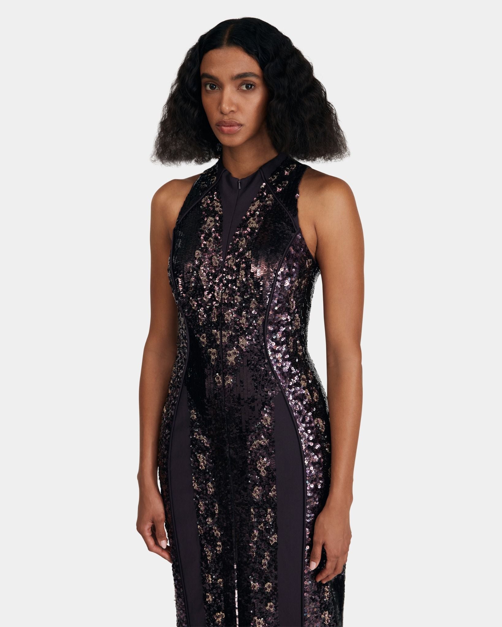 Embellished Wool Dress