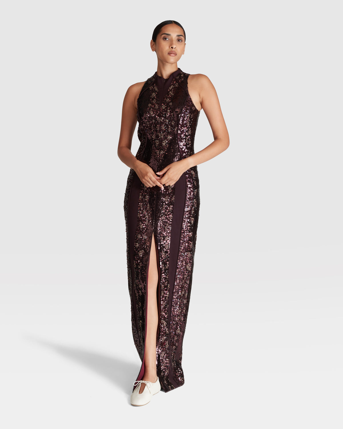 Embellished Wool Dress