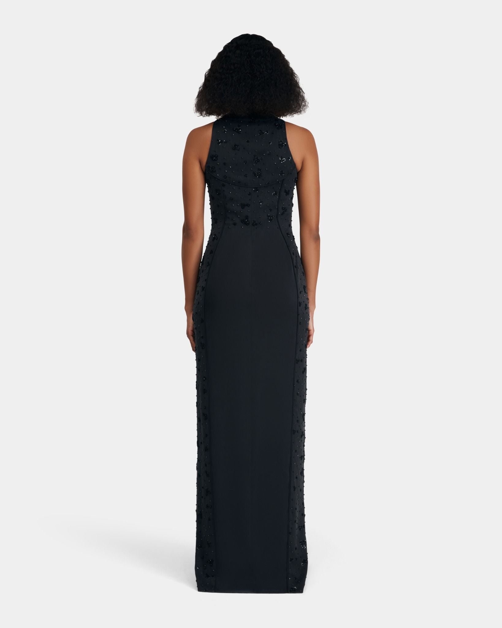 Embellished Silk Dress