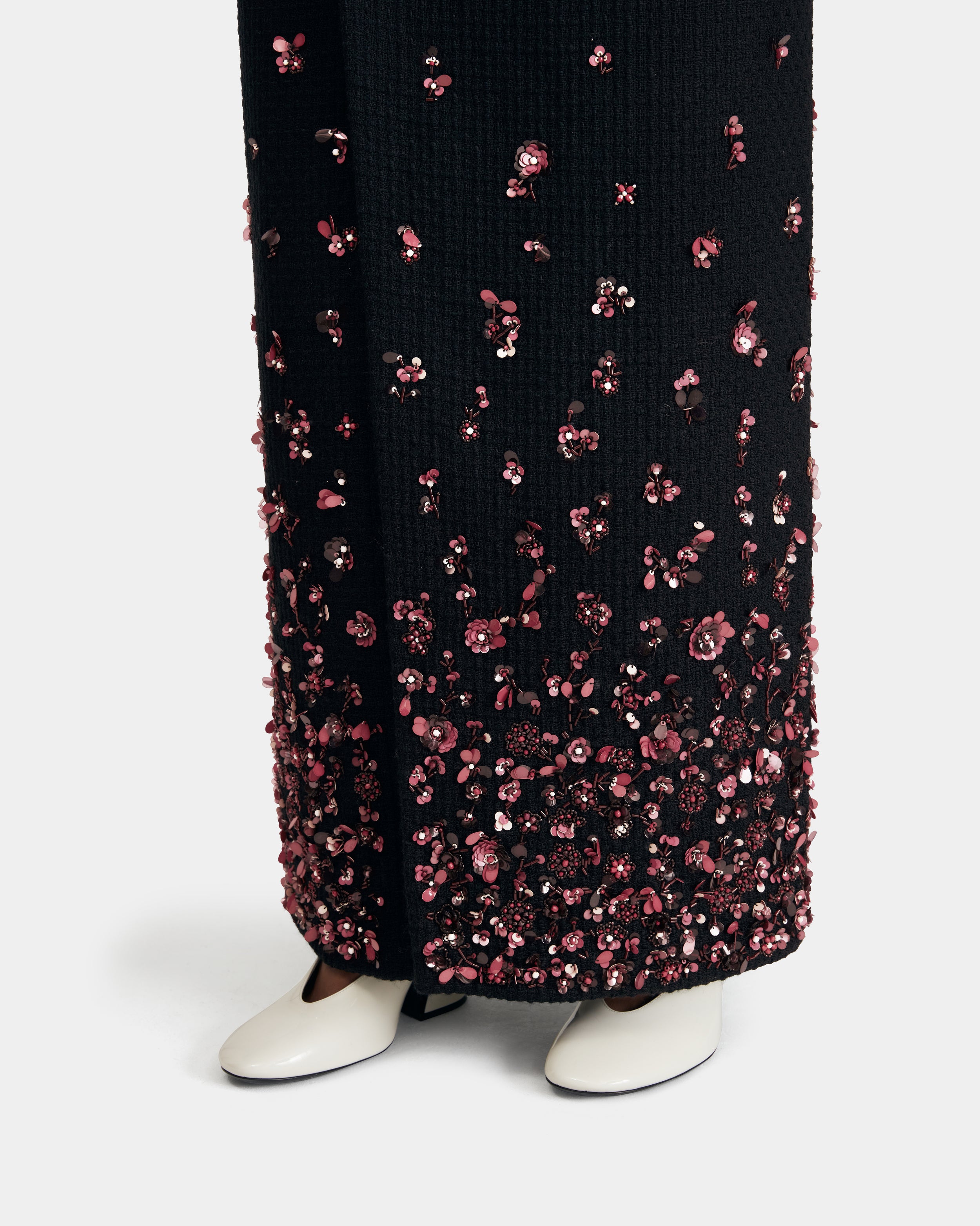 Bouclé Overlap Skirt