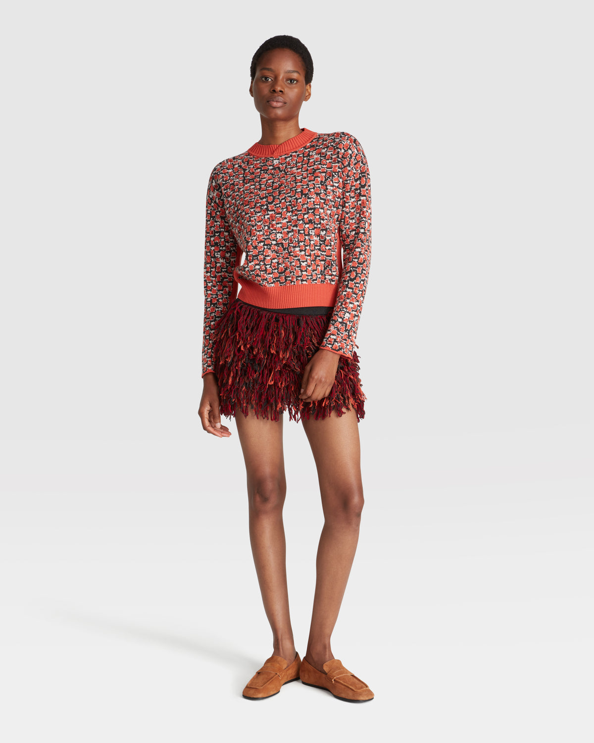 MINI SKIRT WITH FRINGES