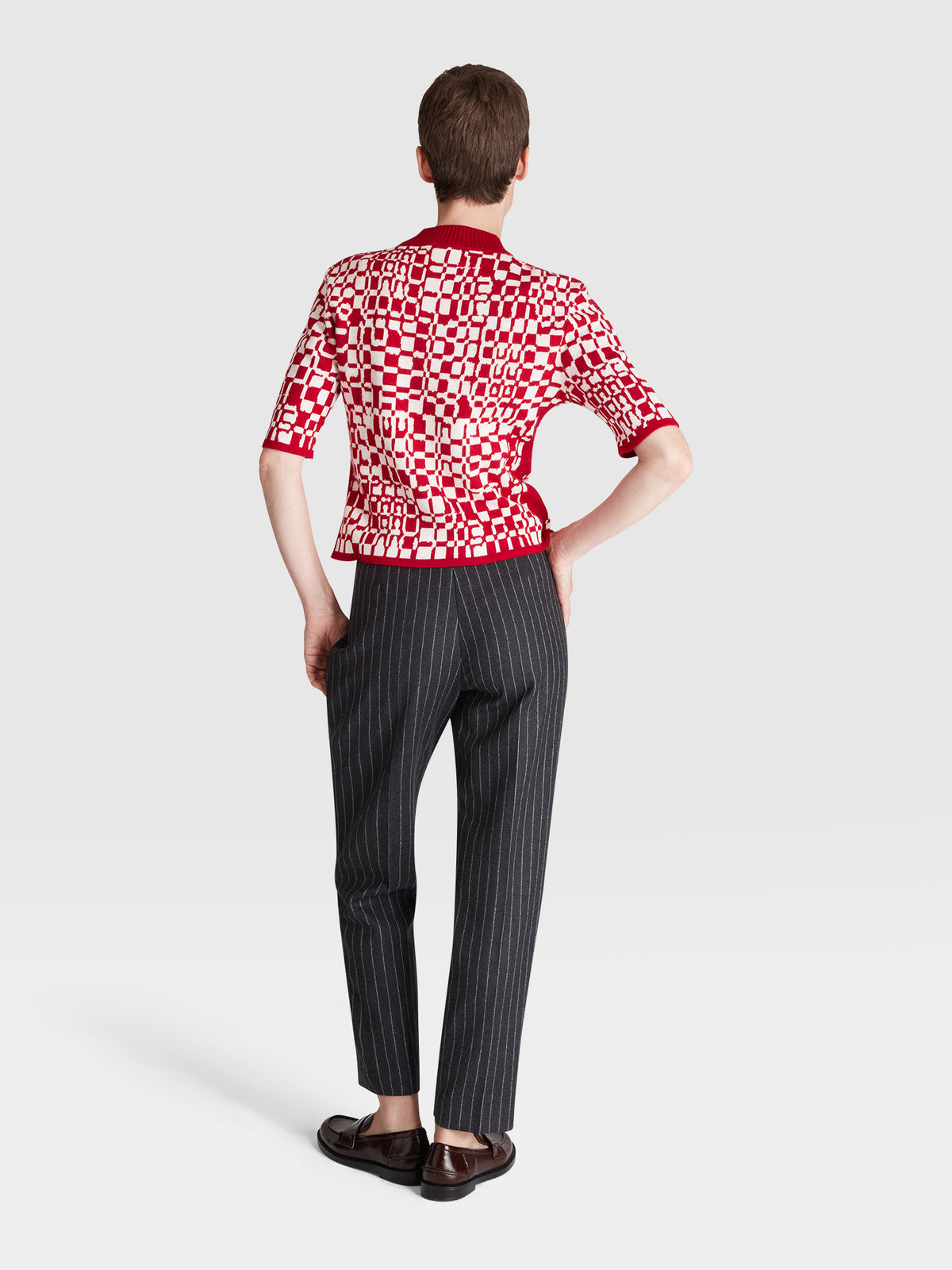 Pinstripe Wool Trouser