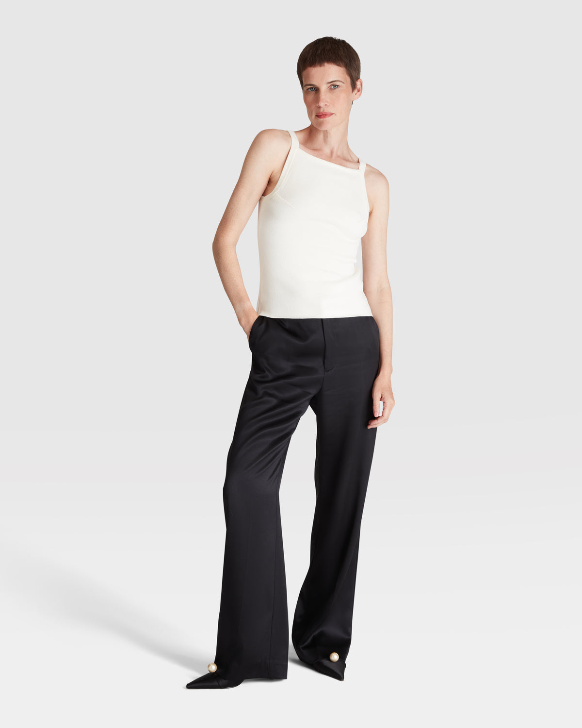 Square Neck Knitted Tank