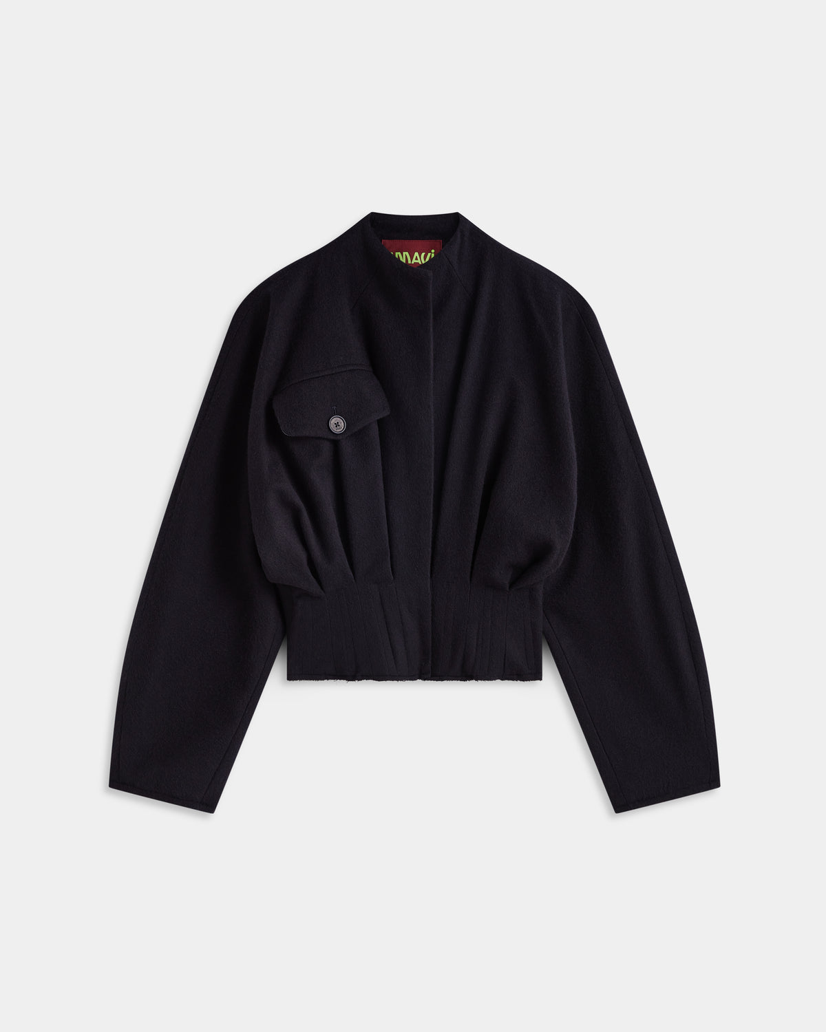 Short Cashmere Corset-Detail Jacket