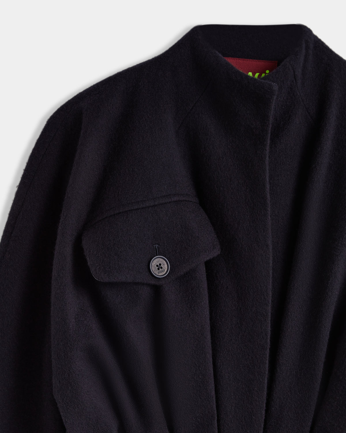 Short Cashmere Corset-Detail Jacket