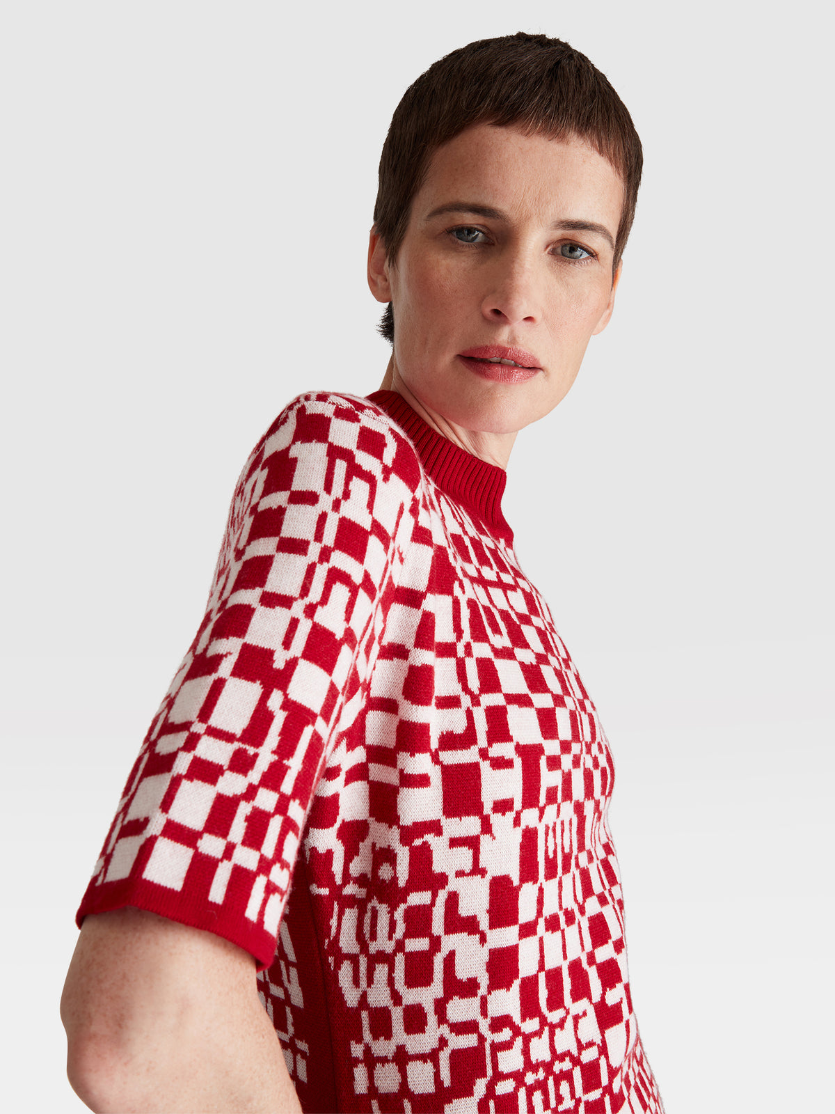 SHORT SLEEVE JACQUARD TEE