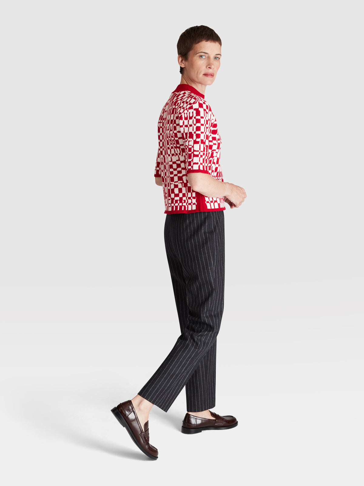SHORT SLEEVE JACQUARD TEE