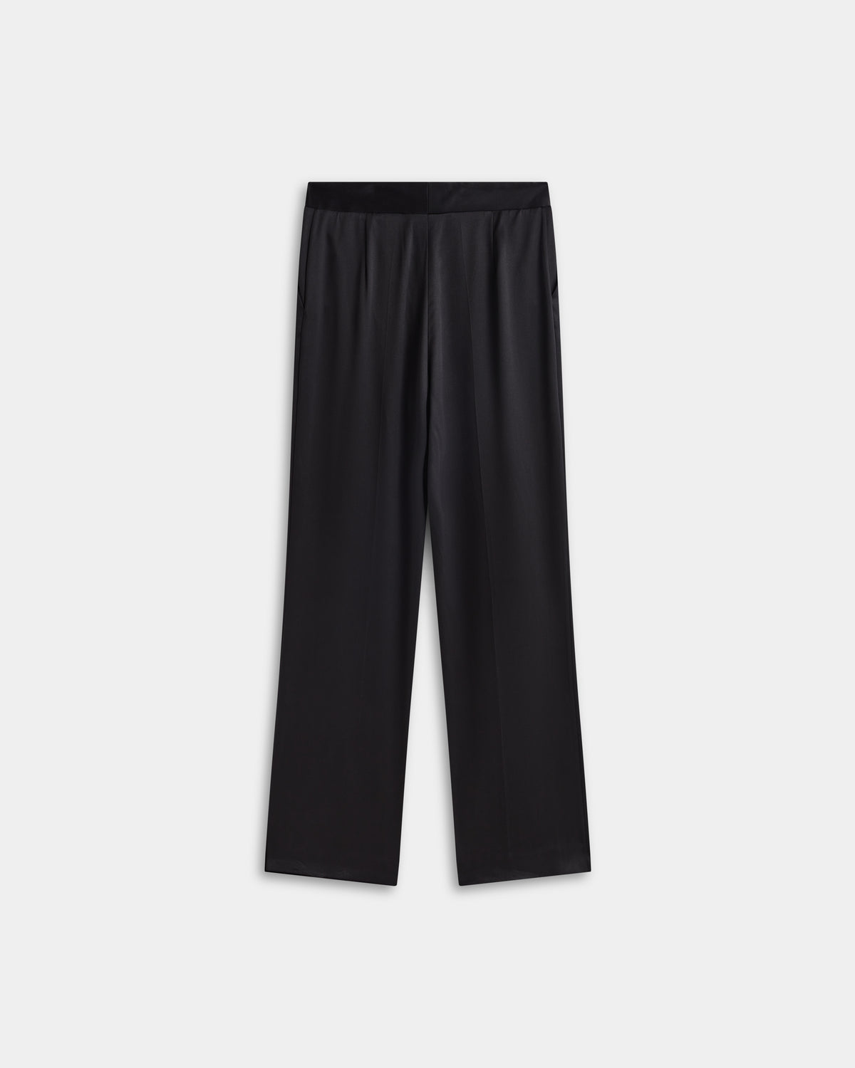 Straight Silk Trousers