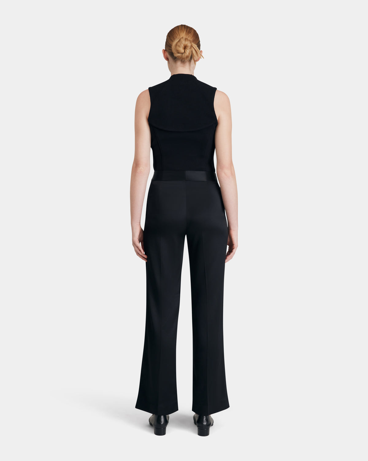 Straight Silk Trousers