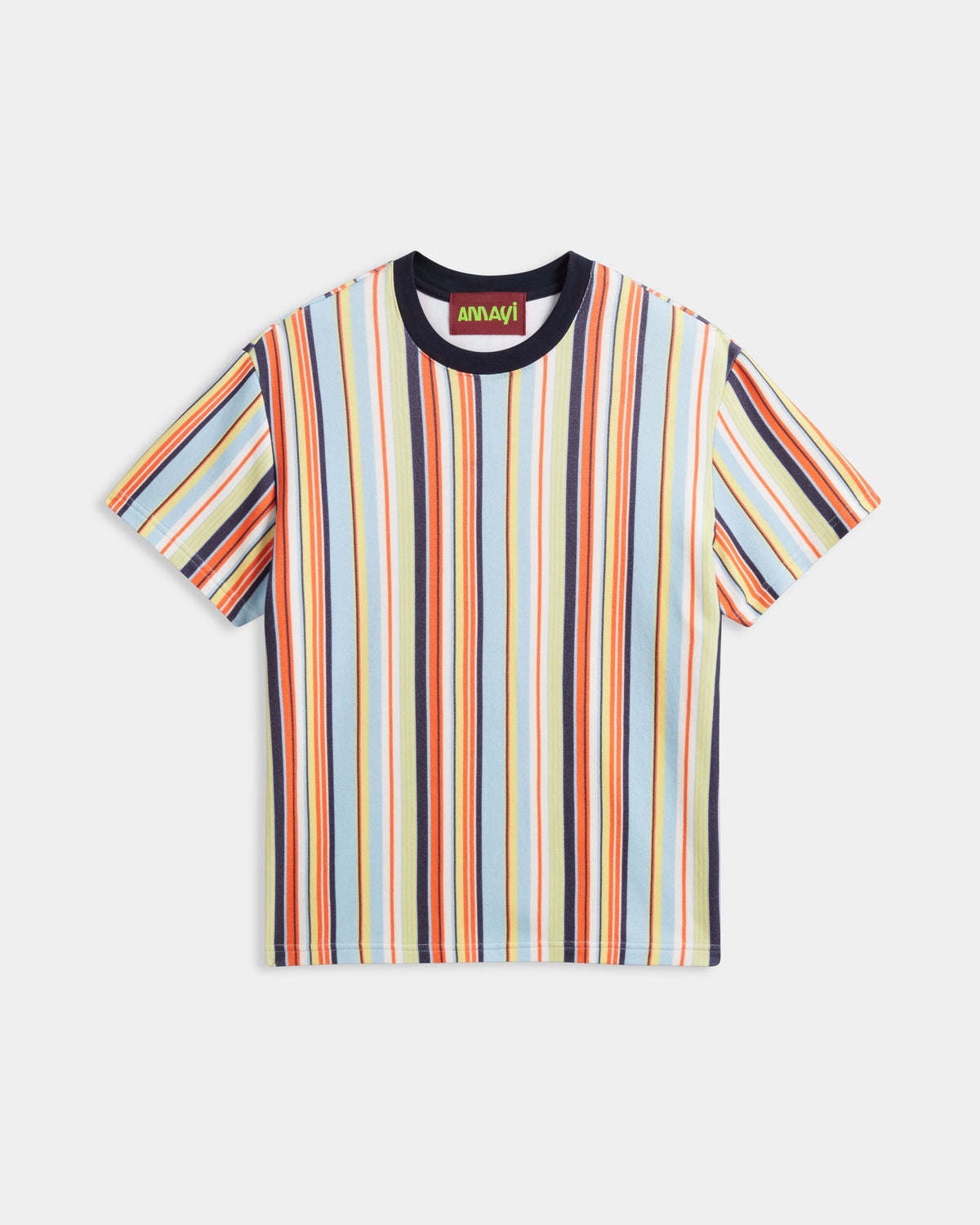 STRIPED CREW NECK T-SHIRT