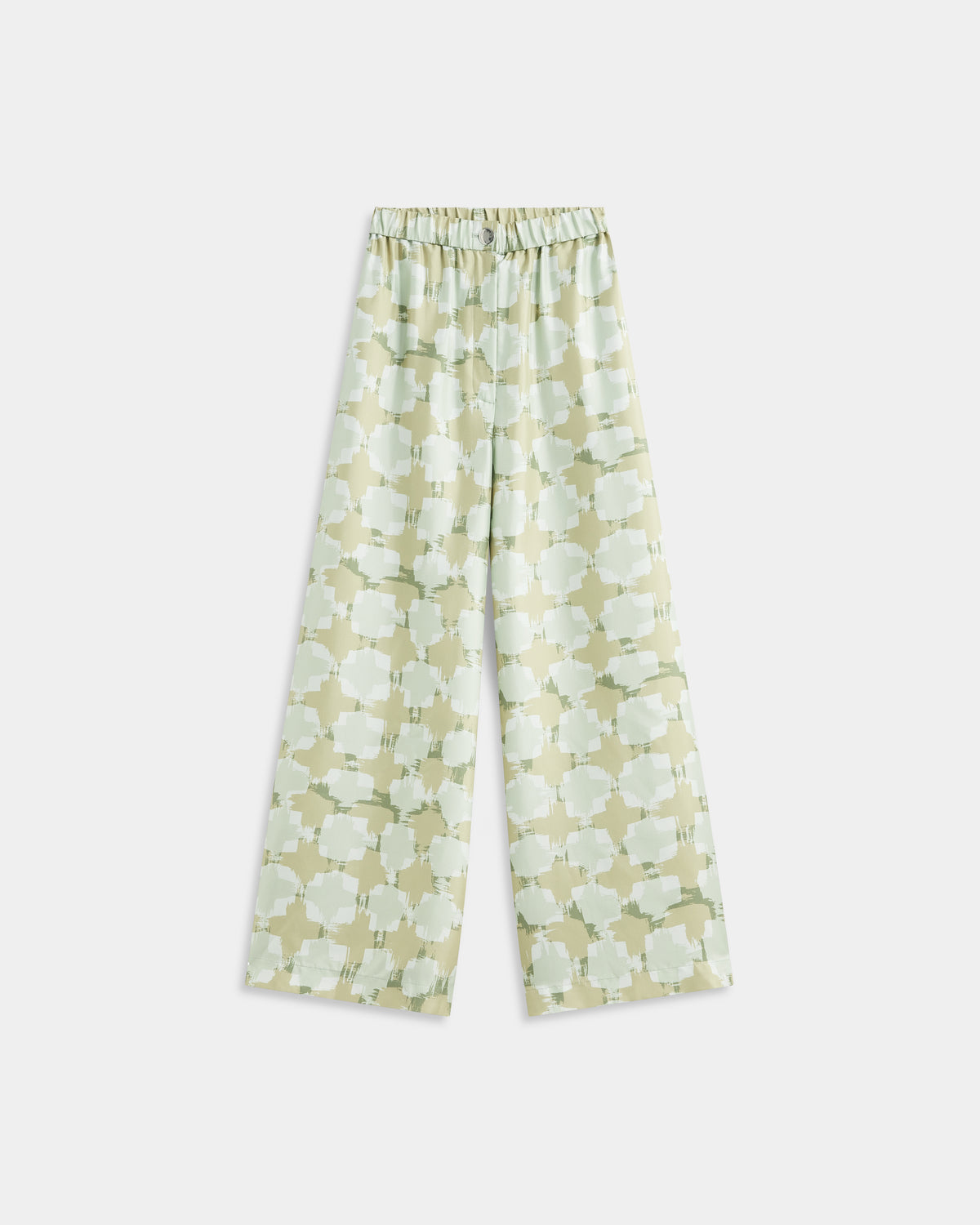 Silk Twill Trousers in Scratchy Tweed