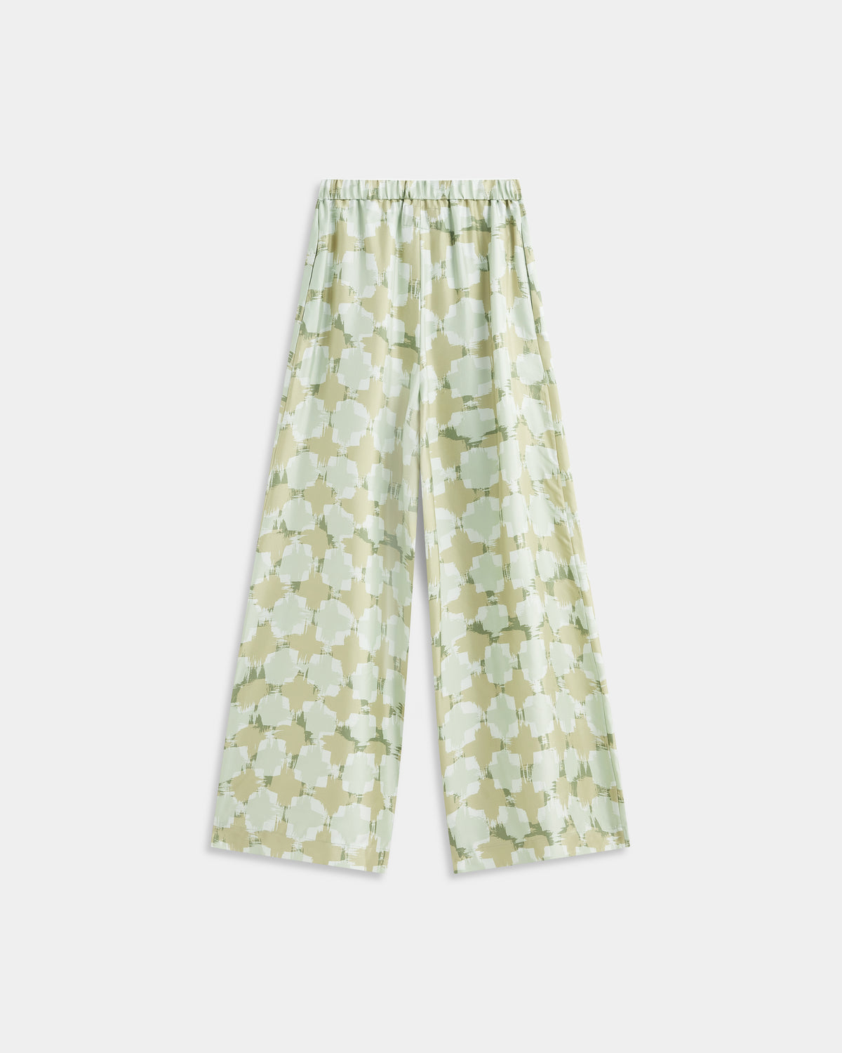 Silk Twill Trousers in Scratchy Tweed