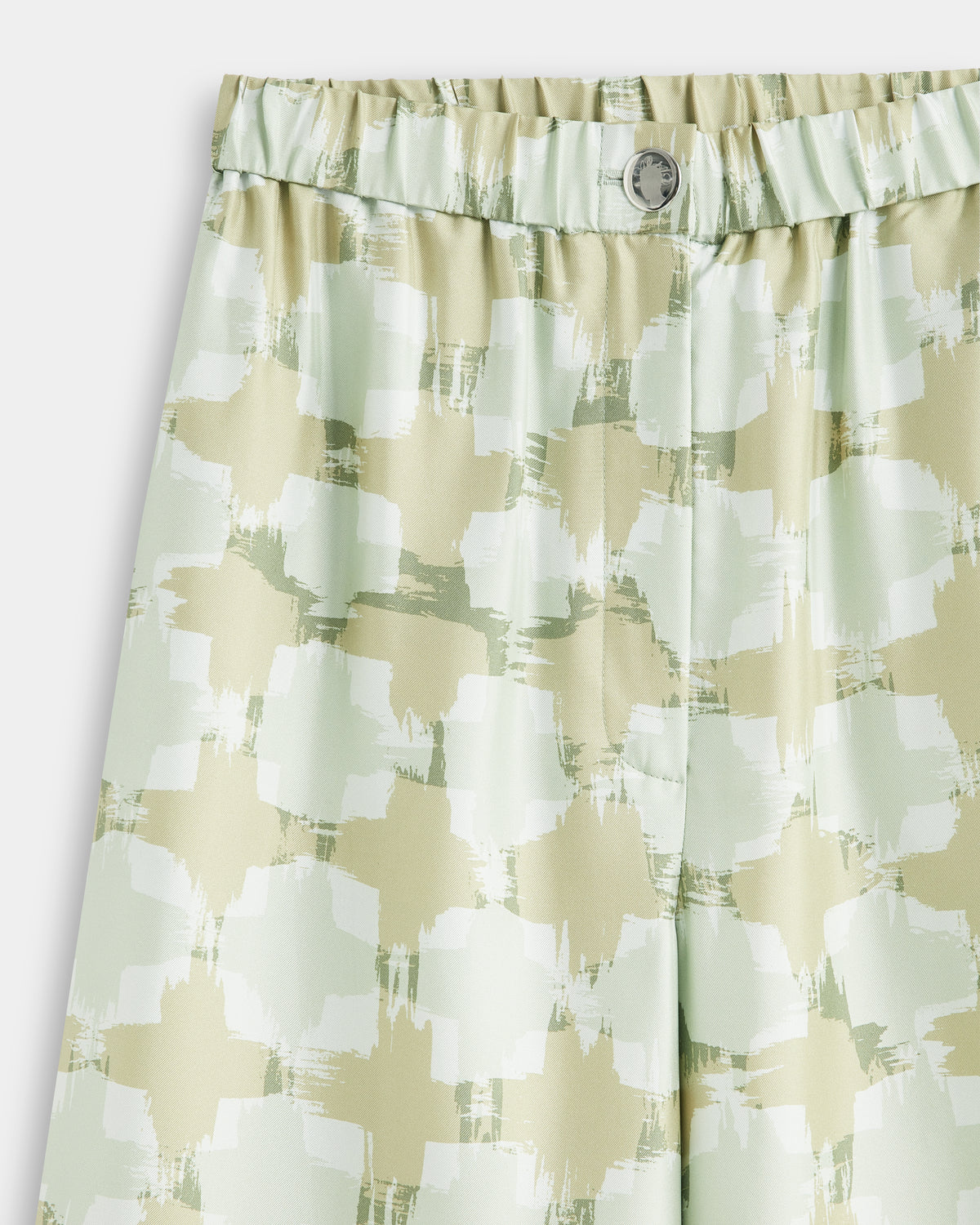 Silk Twill Trousers in Scratchy Tweed