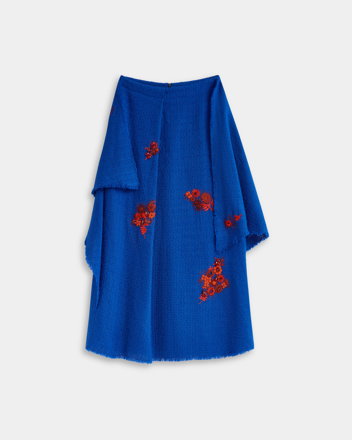 Wool Bouclé Wing Skirt