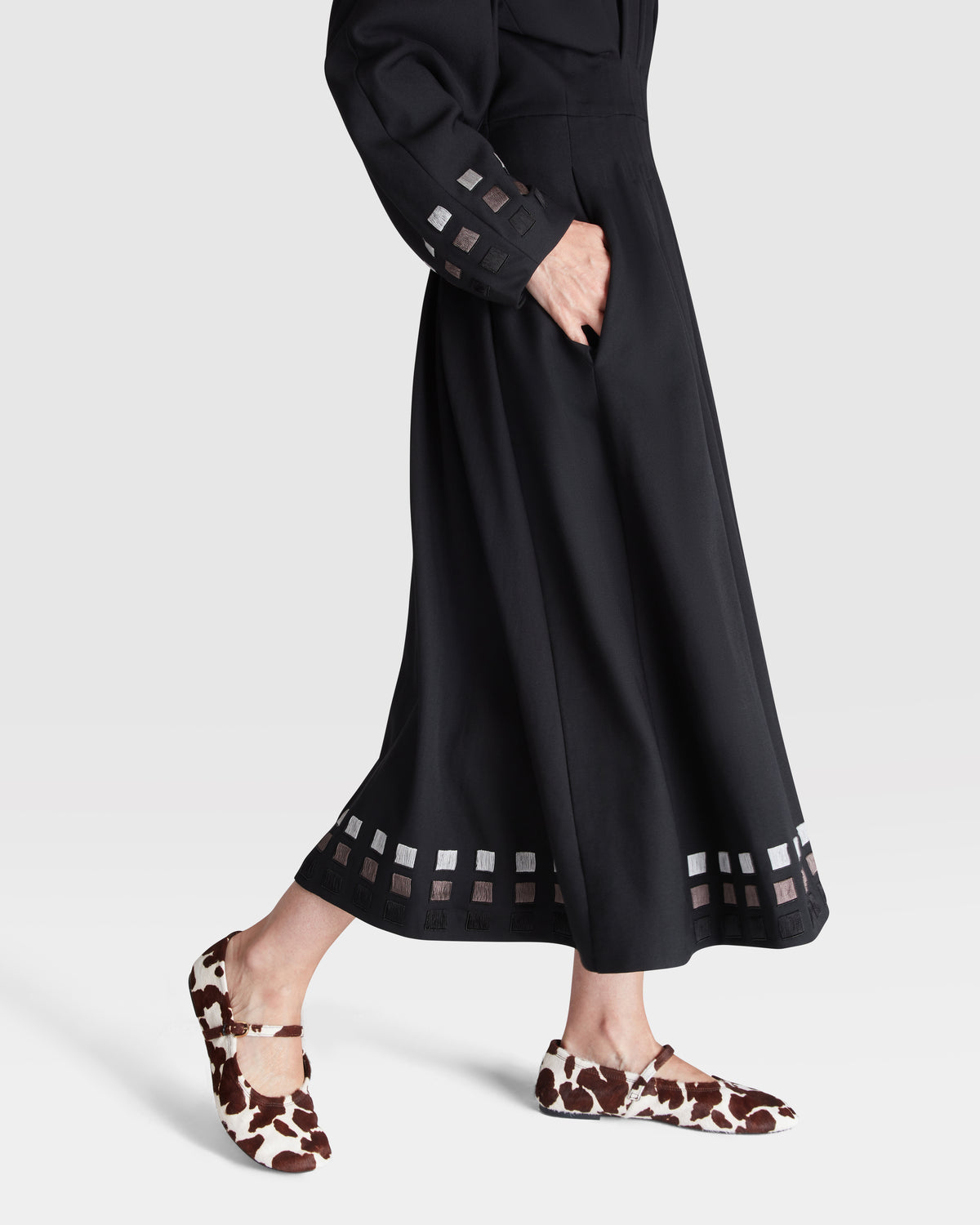 Wool Corset-Detail Dress